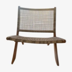 Paire De Chaises De Jardin En Rotin