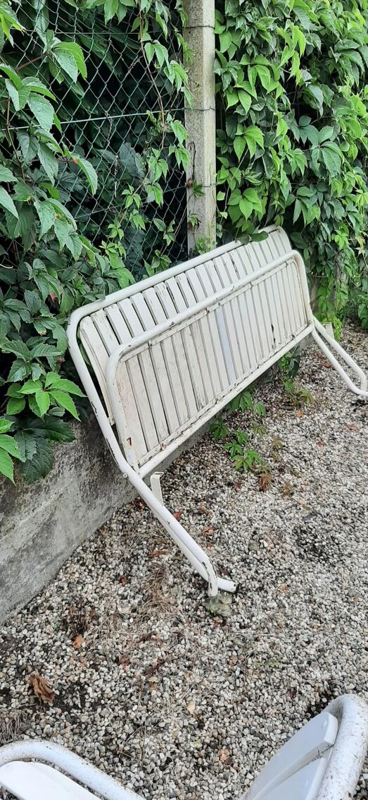 Banc D'extérieur En Metal Et Bois 11 Banc D'extérieur En Metal Et Bois – Image 9