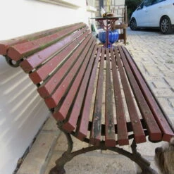 Banc Public En Lattes De Bois Et Pieds En Fonte -Jardin Fournitures Boutique 0253bcdd 2c17 447f a587 8232bc526ac0