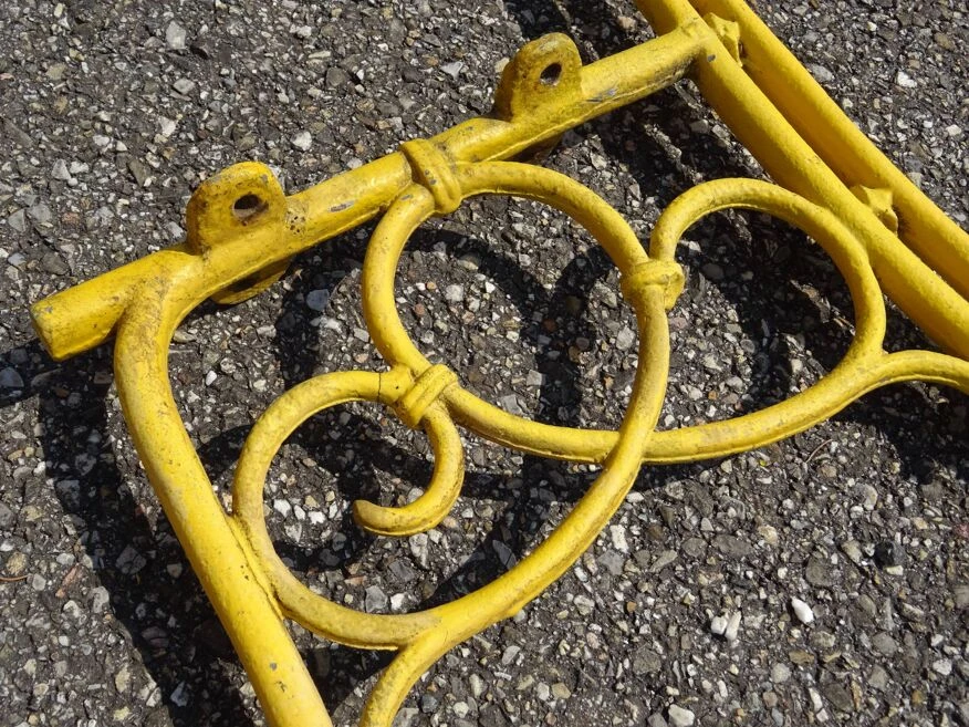 Paire De Montants De Banc De Jardin En Fonte Vers 1930 6 Paire De Montants De Banc De Jardin En Fonte Vers 1930 – Image 4