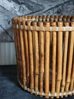 Corbeille Cache-pot Art-populaire Bambou Et Scoubidou Années 50 -Jardin Fournitures Boutique 02ea7824 8074 49e1 959d 0b9f910ad290