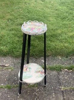 Sellette Porte Plante En Bois Et Métal Vintage -Jardin Fournitures Boutique 040e9633 e5af 419e 9bc5 c8d6ba07b87f