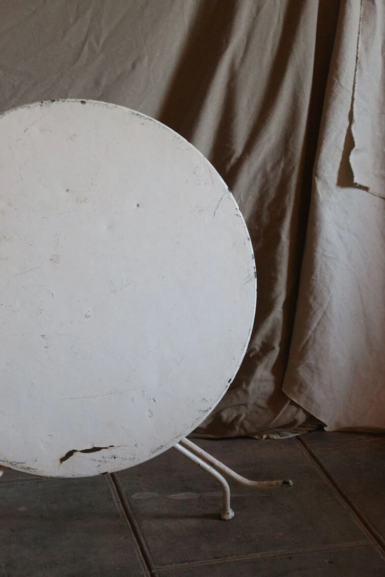 Table Pliante De Jardin En Fer Forgé Blanche 9 Table Pliante De Jardin En Fer Forgé Blanche – Image 7