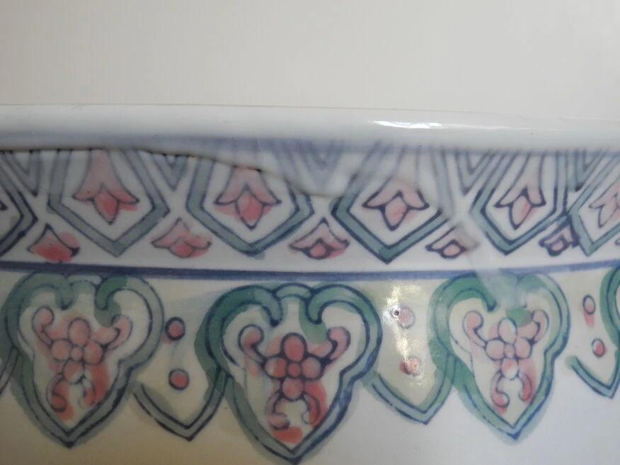 Ancien Bassin Poissons Porcelaine Cache Pot Déco Vintage Fish Bowl Planter 11 Ancien Bassin Poissons Porcelaine Cache Pot Déco Vintage Fish Bowl Planter – Image 9