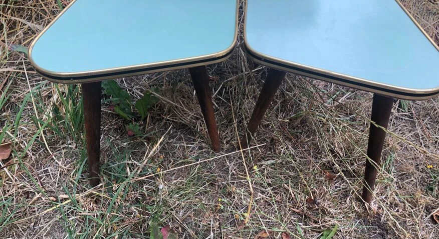 Porte Plante Sellette Table Guéridon Formica Années 60 11 Porte Plante Sellette Table Guéridon Formica Années 60 – Image 9