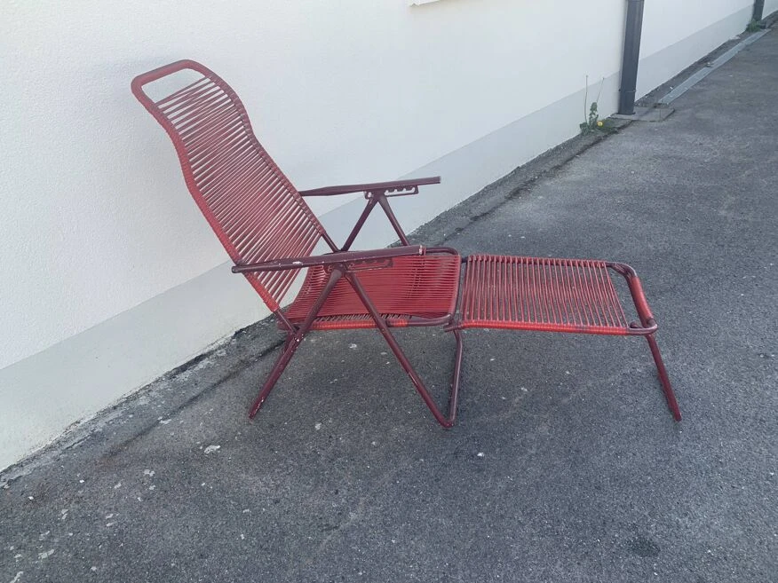 Chaise Longue Scoubidou Années 50 5 Chaise Longue Scoubidou Années 50 – Image 3