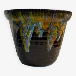 Cache Pot Barbotine Poët Laval France Vannerie