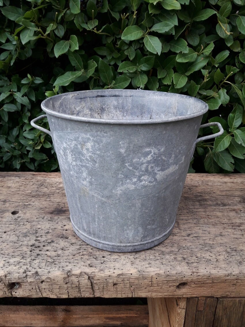 Lessiveuse H30cm En Zinc Jardin 7 Lessiveuse H30cm En Zinc Jardin – Image 5