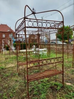 Gloriette / Pergola De Jardin En Fer Avec 2 Bancs -Jardin Fournitures Boutique 0b399a67 7784 4952 a969 2a9def896fcb