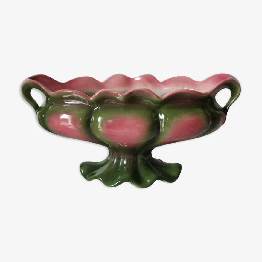 Jardinière Cache Pot Barbotine Orchies Art Déco 3 Jardinière Cache Pot Barbotine Orchies Art Déco