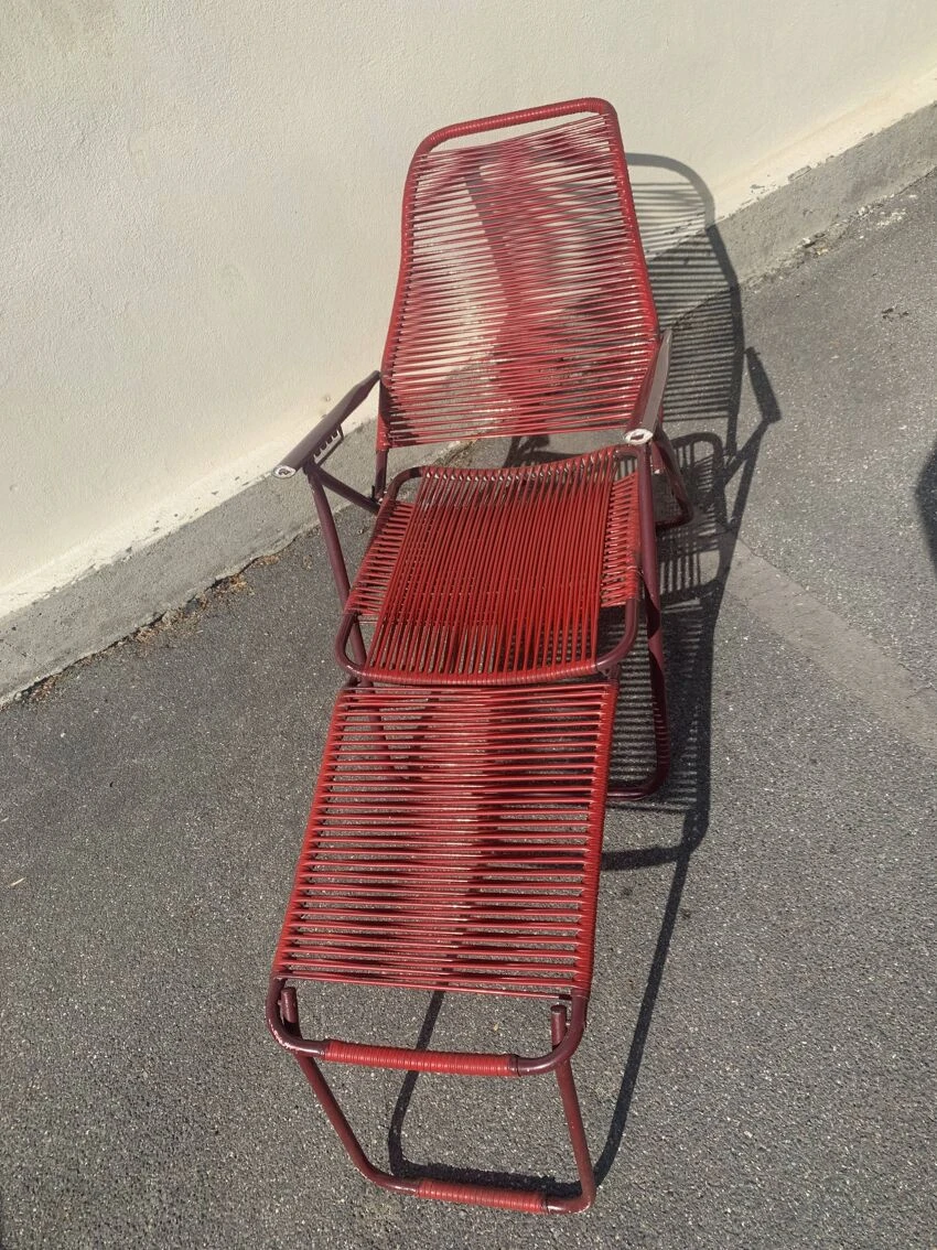 Chaise Longue Scoubidou Années 50 7 Chaise Longue Scoubidou Années 50 – Image 5