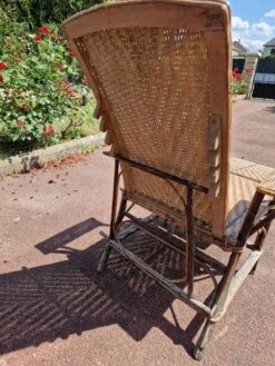 Chaise Longue En Rotin/osier Et Bois - Années 1940/50 -Jardin Fournitures Boutique 0d5de73d 9e43 4e34 8a3f 18505bff4621