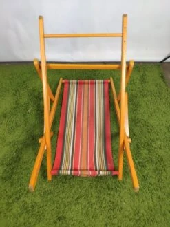 Transat En Bois Et Tissu Vintage -Jardin Fournitures Boutique 1080b90e 5a48 478e aac0 7421acb0e79f