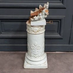 Épi De Faîtage élément De Cheminée En Terre Cuite Vernissée Blanche XIXe -Jardin Fournitures Boutique 127c506a 3a78 4ace a806 1bba5c44b211