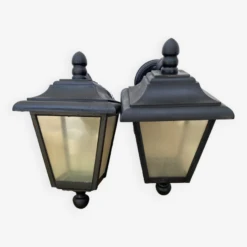 Lot 2 Lanternes Anciennes En Applique