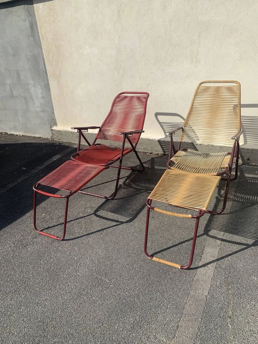 Chaise Longue Scoubidou Années 50 11 Chaise Longue Scoubidou Années 50 – Image 9