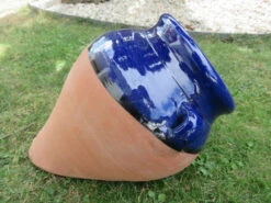 Pot De Fleur Mural En Terre Cuite Vernissée Bleue 15 Pot De Fleur Mural En Terre Cuite Vernissée Bleue -Jardin Fournitures Boutique 176335f6 a2fb 46dd 829e 6e6893bd4000