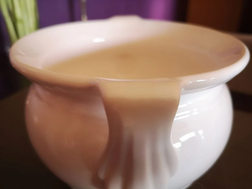 Pot Cache Pot En Céramique Blanche émaillée Années 1950 7 Pot Cache Pot En Céramique Blanche émaillée Années 1950 – Image 5