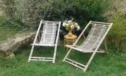 Lot De Deux Chiliennes En Bambou Vintage Avec Sa Table D'appoint 32 Lot De Deux Chiliennes En Bambou Vintage Avec Sa Table D'appoint -Jardin Fournitures Boutique 196871a4 0aef 49de aa8e cf432715cbac