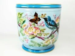 Ancienne Jardinière En Porcelaine émaillée Peinte à La Main, France, 19ème Siècle -Jardin Fournitures Boutique 1ab45115 b965 40bc 9dc0 f7e33c53fb21