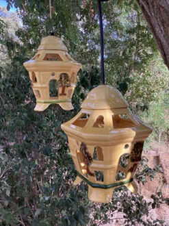 2 Lanternes Terre Vernissée Vintage Japonisante -Jardin Fournitures Boutique 1b2b1422 5805 4c67 af13 63b10915432e