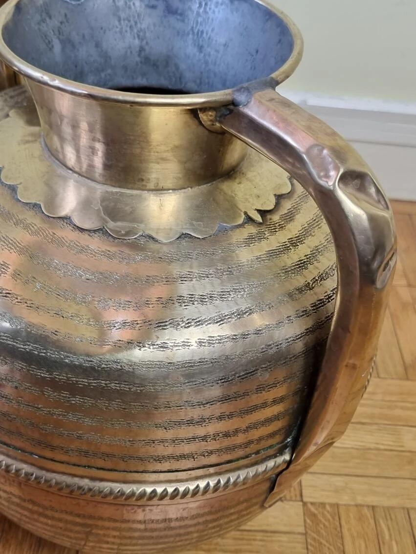 Paire De Jarres En Laiton à Double Anses Artisanat Marocain 6 Paire De Jarres En Laiton à Double Anses Artisanat Marocain – Image 4