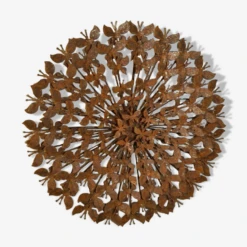 Fleur En Fer Avec Des Papillons