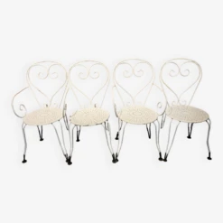 Lot De 2 Fauteuils Et 2 Chaises De Jardin