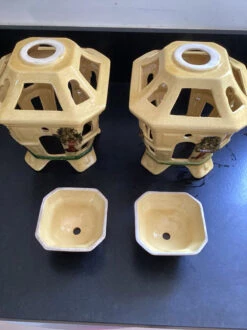 2 Lanternes Terre Vernissée Vintage Japonisante -Jardin Fournitures Boutique 21157ea9 3d7e 452c bb91 0cf6c91a150d