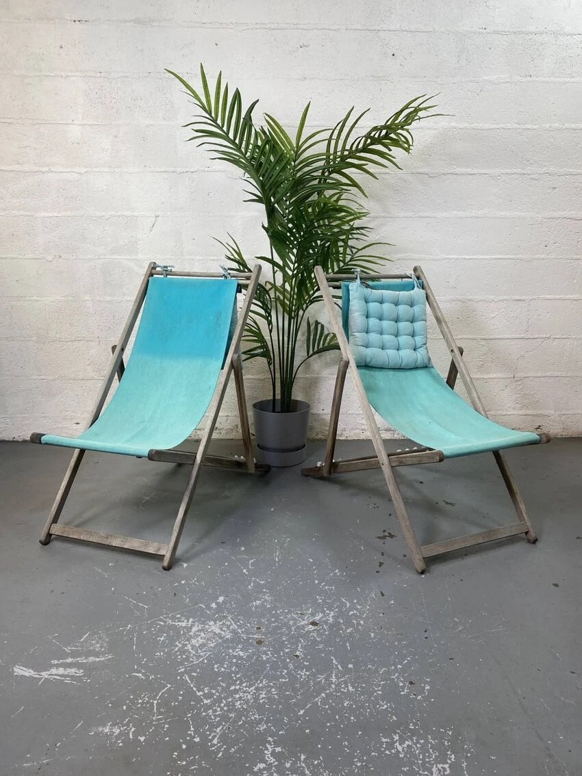 Lot De 2 Chaises Longues Bleues 21 Lot De 2 Chaises Longues Bleues – Image 19