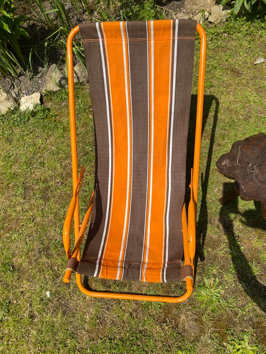 Ancien Transat Vintage Orange 7 Ancien Transat Vintage Orange – Image 5