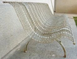 René Malaval, Grand Banc En Métal Perforé Et épais, Design Des Années 50 -Jardin Fournitures Boutique 2638ec15 583a 4177 a348 da626a051957