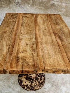Table Ancienne De Jardin En Chêne Sur Pied En Fonte -Jardin Fournitures Boutique 272c31a1 030b 4c16 a931 1867aa3a661c