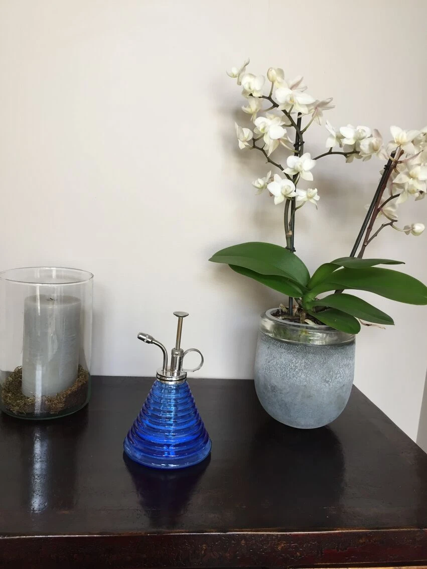 Vaporisateur Bleu En Verre Strié 6 Vaporisateur Bleu En Verre Strié – Image 4