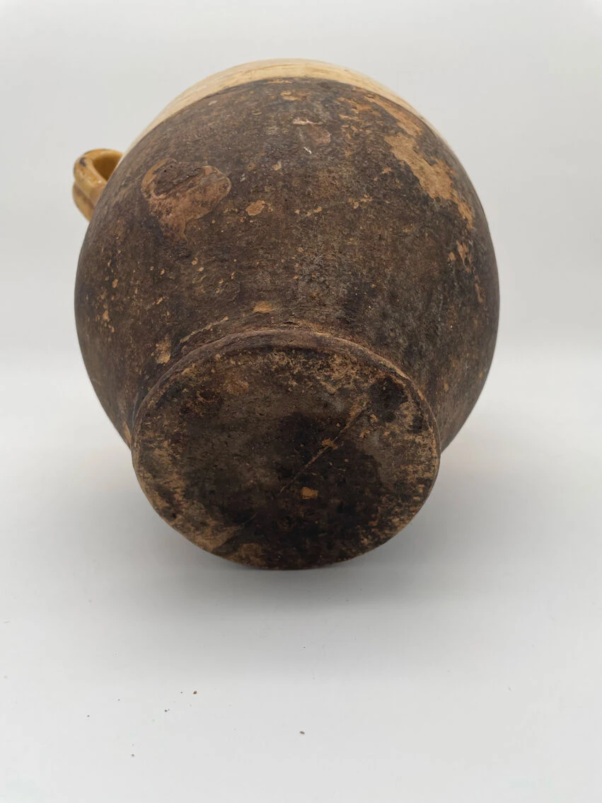 Ancien Pot à Confit En Terre Cuite Jaune Vernissé XIX Eme 19 Ancien Pot à Confit En Terre Cuite Jaune Vernissé XIX Eme – Image 17