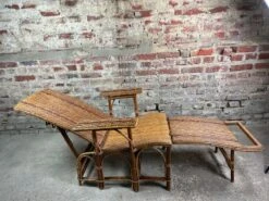 Chaise Longue En Rotin Vintage 1960 -Jardin Fournitures Boutique 2999bc5b f560 42ba bc78 df4d4502247c