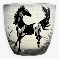 Cache-pot Signé (Paul) MILET Sèvres H25cm