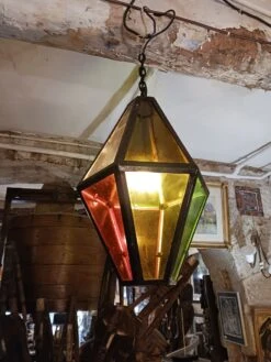 Suspension D'extérieur, Vitre Ancienne Bullé, Coloré Circa 1950 -Jardin Fournitures Boutique 2b720091 cb56 4521 96dc 1218bade4df6