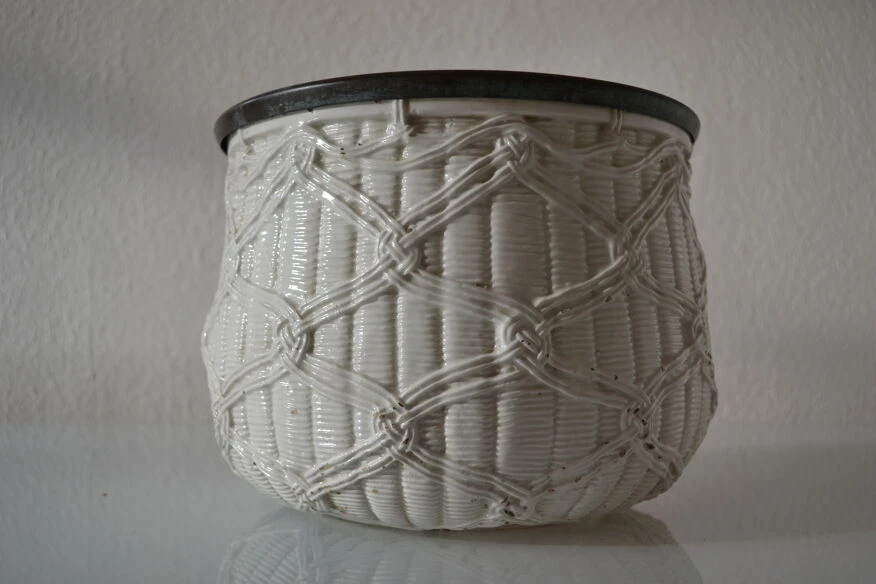 Cache Pot Vintage Céramique à L'imitation De L'osier 17 Cache Pot Vintage Céramique à L'imitation De L'osier – Image 15