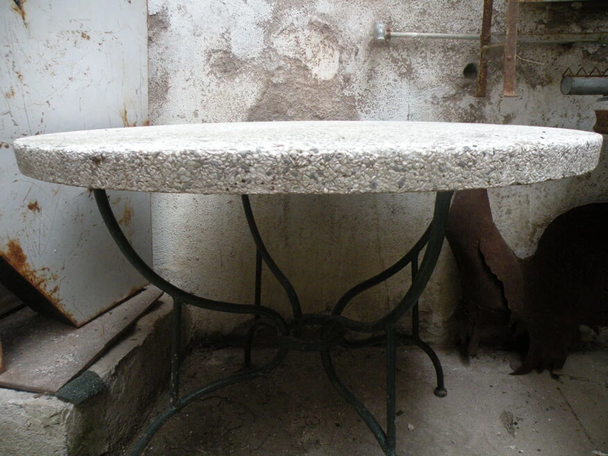 Table Ronde D'extérieur, Jardin Année 1950 5 Table Ronde D'extérieur, Jardin Année 1950 – Image 3