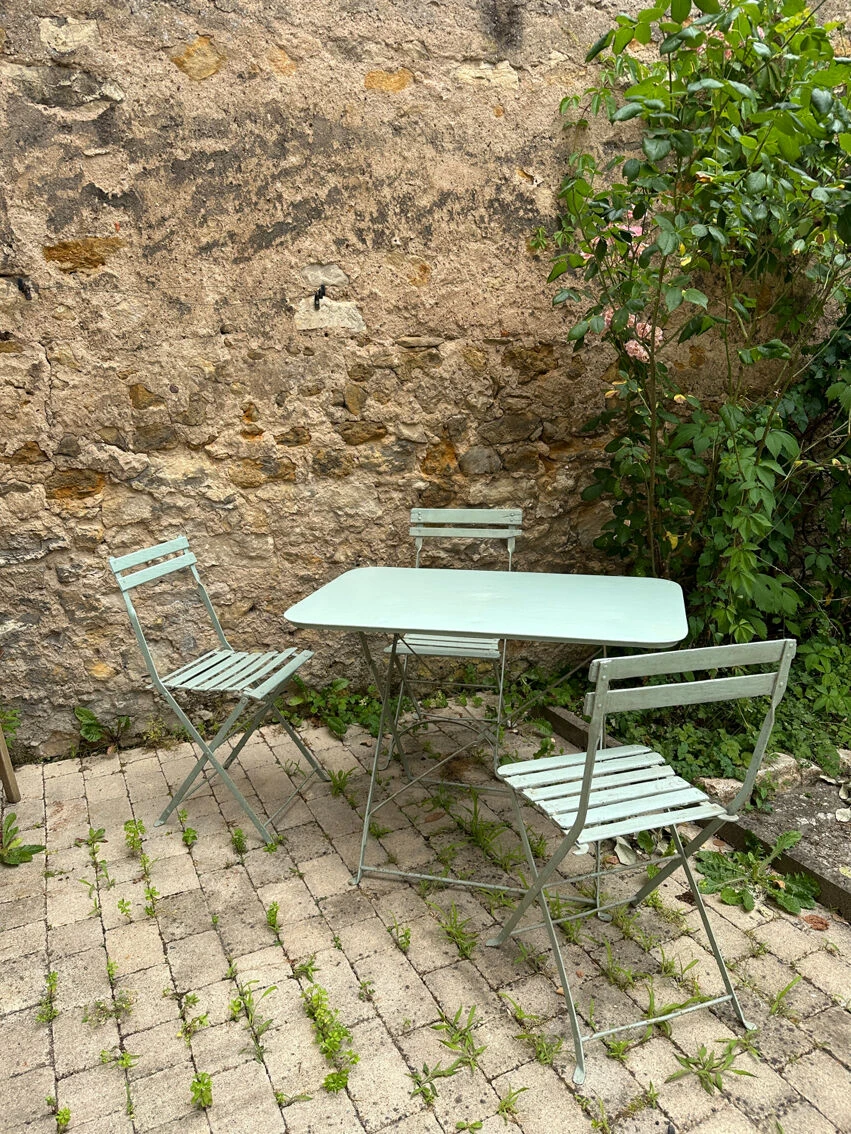 Salon De Jardin En Métal Vert Amande 7 Salon De Jardin En Métal Vert Amande – Image 5