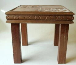 Années 1950 Rockabilly Bas Support De Plantes En Bois Mit Carreaux De Céramique, Vintage -Jardin Fournitures Boutique 2e97eb01 2793 4832 9cf4 100f7c377c88