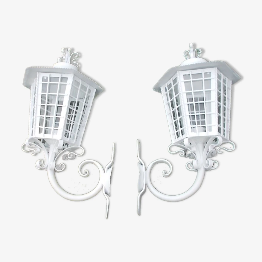 Paire De Lanternes En Fer Forgé 3 Paire De Lanternes En Fer Forgé