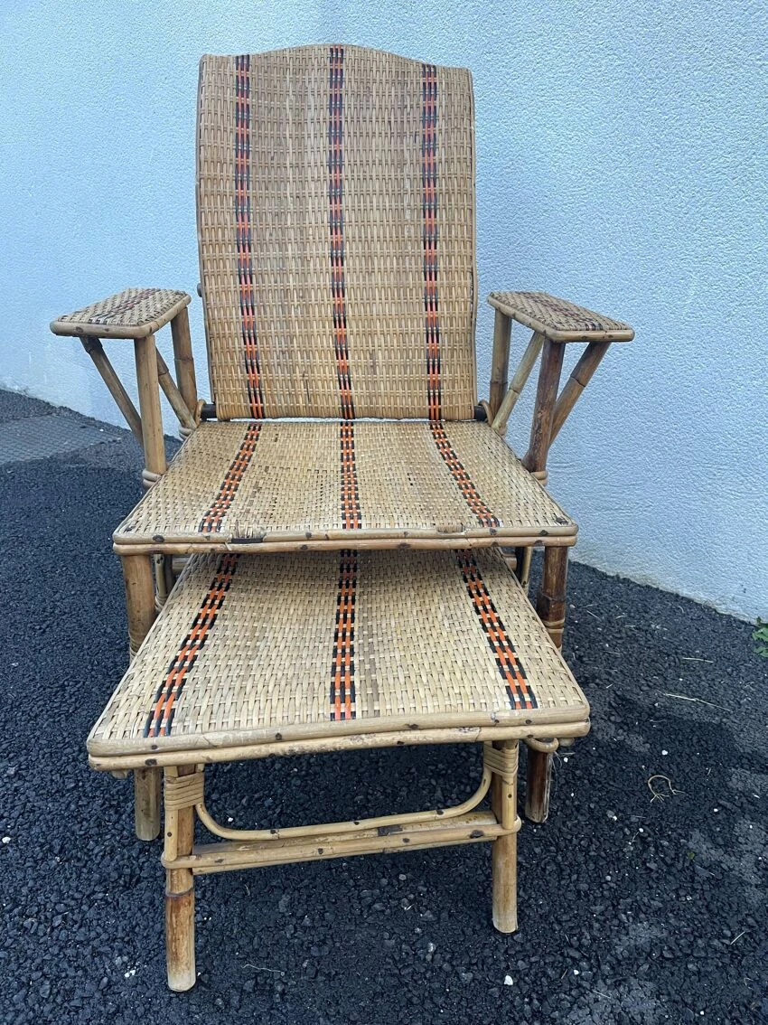 Chaise Longue Rotin 6 Chaise Longue Rotin – Image 4