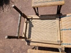 Chaise Longue En Rotin/osier Et Bois - Années 1940/50 -Jardin Fournitures Boutique 2fa99ff1 bbdd 4efc b837 8ca1c0292b5a