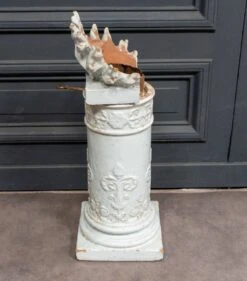 Épi De Faîtage élément De Cheminée En Terre Cuite Vernissée Blanche XIXe -Jardin Fournitures Boutique 3240486b 5180 4793 82fc 88f849380e6a