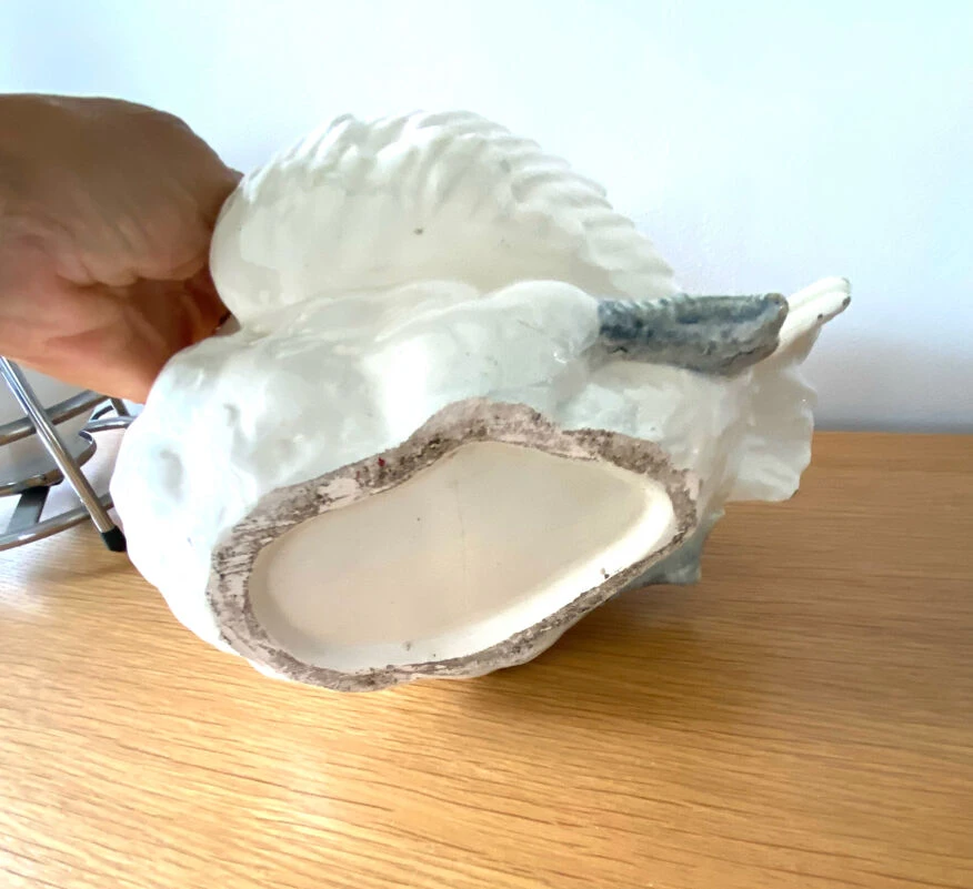 Cygne En Céramique Cache Pot Antique Design Barbotine Vide Poche Ancien 8 Cygne En Céramique Cache Pot Antique Design Barbotine Vide Poche Ancien – Image 6