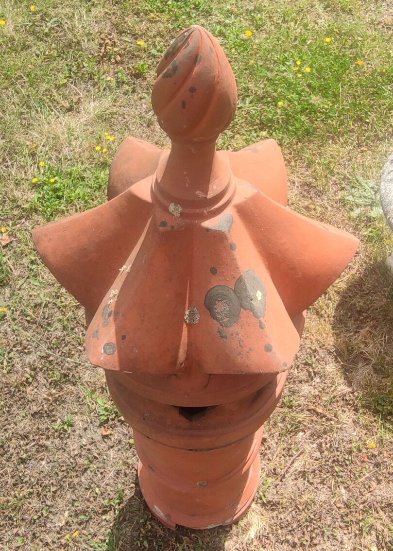 Ancienne Lanterne De Jardin /mitre En Terre Cuite 4 Ancienne Lanterne De Jardin /mitre En Terre Cuite – Image 2