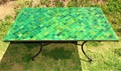 Table Zellige Verte De 160x90 Cm -Jardin Fournitures Boutique 34a9a765 2b87 41eb a93d 2f09067088a4