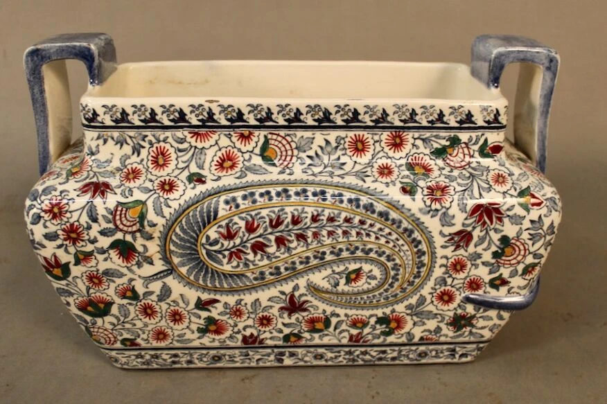 Jardinère De Table En Faïence De Gien 8 Jardinère De Table En Faïence De Gien – Image 6